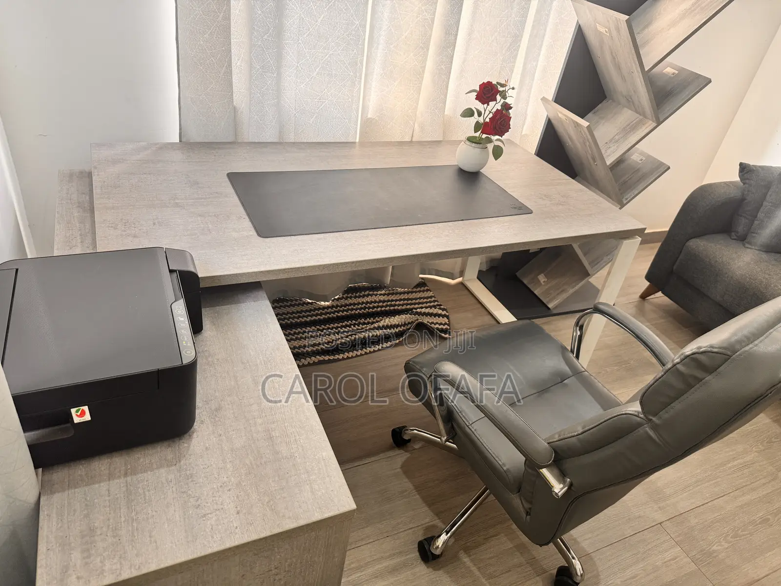 Executive Grey Home Office Chair