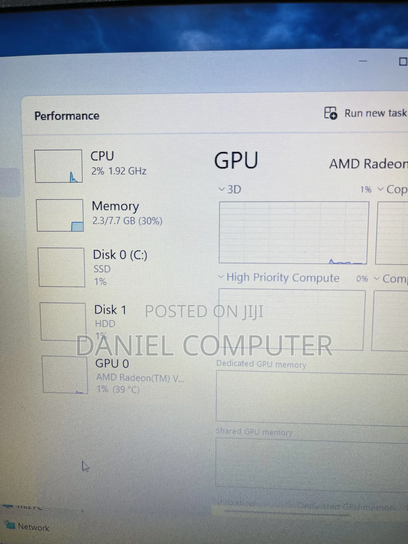Laptop HP 15 8GB AMD Ryzen 5 HDD+SSD 320GB