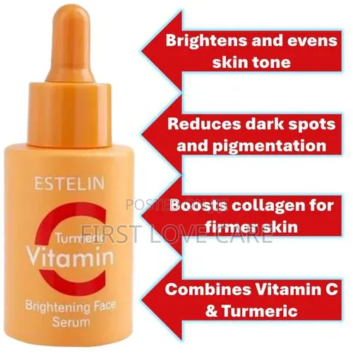 Estelin Vitamin C Turmeric Brightening Face Serum - 30 Ml
