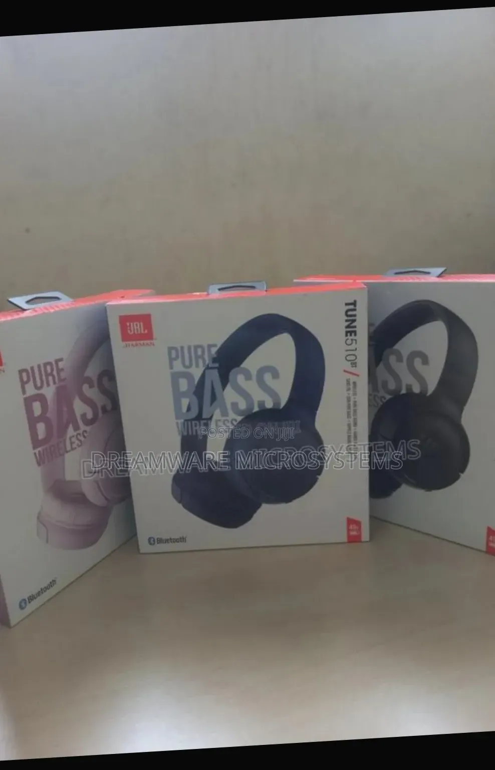 JBL Tune 510bt on-Ear Headphones With Purebass