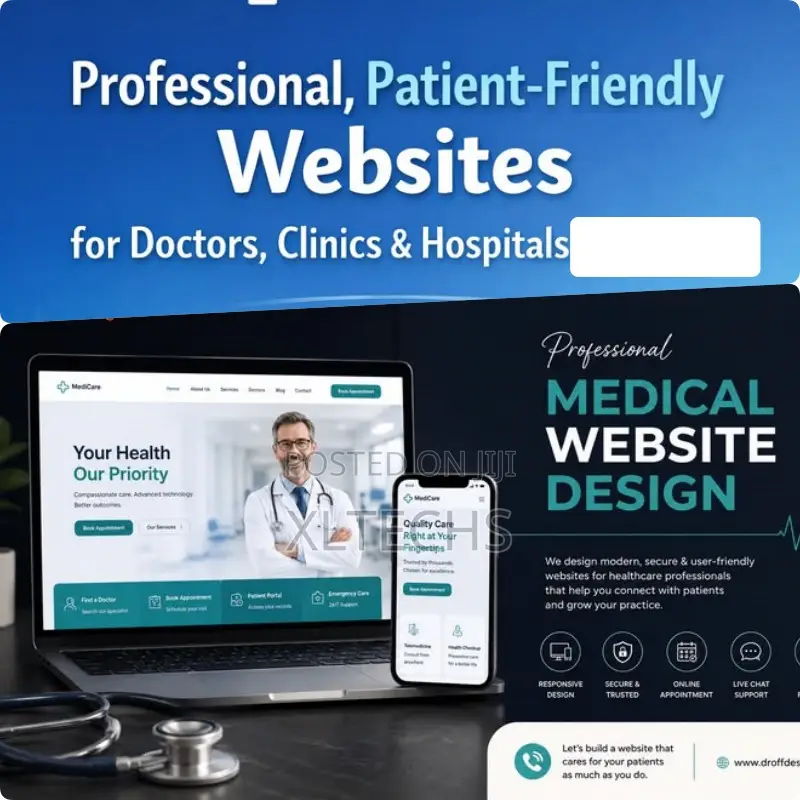 Hospital, Clinic Medical Website Design in Ghana