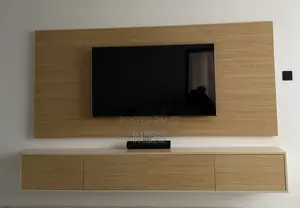 Already Made 8ft Floating TV Console With Matching Feature Wall Panel