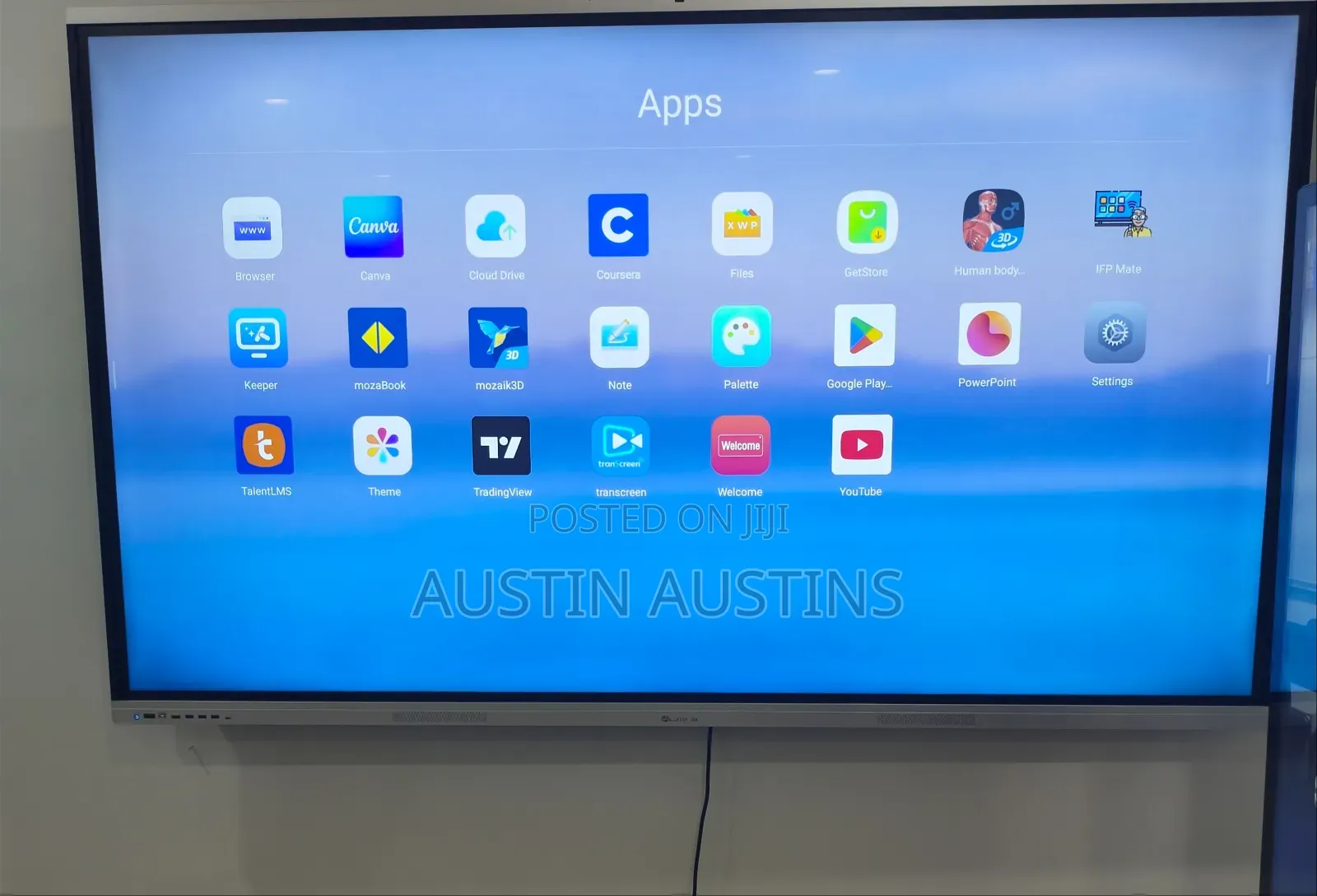 86 Inches Smart Board Interactive Flat Panel Touchscreen