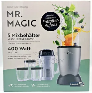 Gourmetmaxx Mr. Magic 5 in 1 Blender and Smoothie Maker With 400-Watt