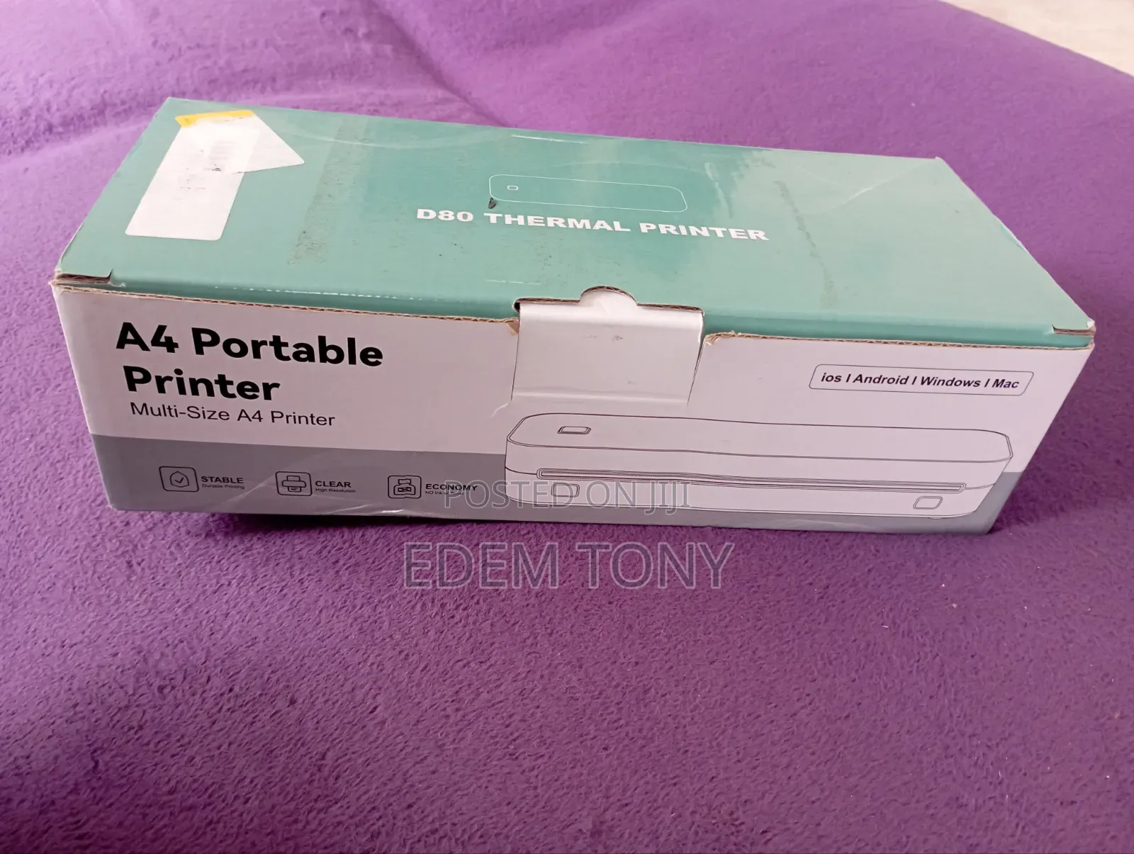 ByteCintia Portable Bluetooth Thermal Multi-Size A4 Printer