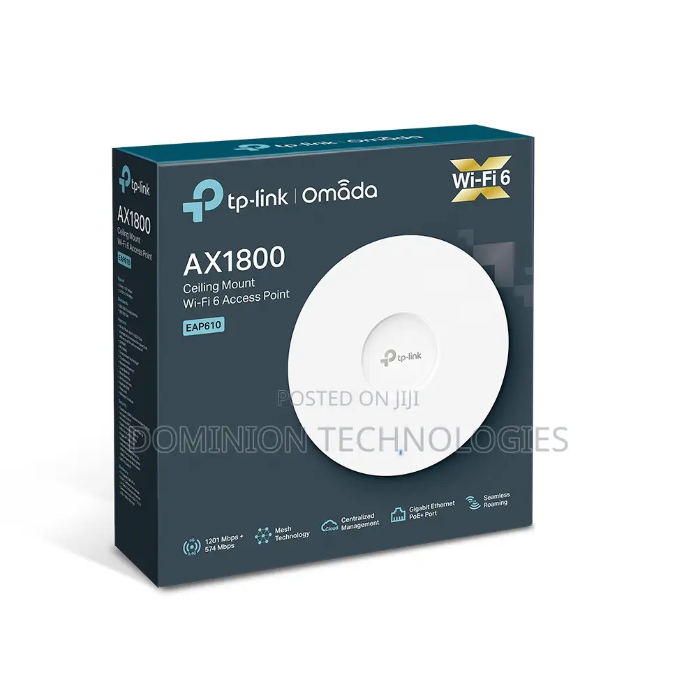TP-Link Eap610 Indoor Ax1800 Ceiling Mount Wifi 6 Access Point