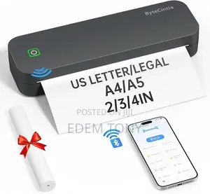 ByteCintia Portable Bluetooth Thermal Multi-Size A4 Printer