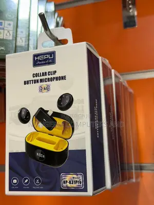 HEPU Wireless Collar Clip Microphone Wireless Noise Reduction