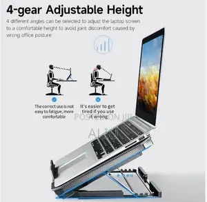 Laptop Stand With Cooling Fan Low Noise