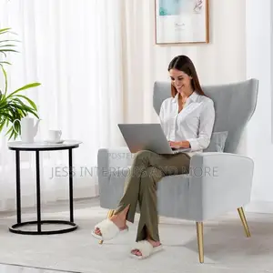 Accent Chair(Velvet Wingback)