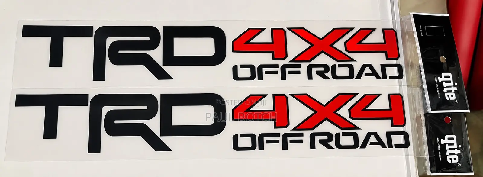 Toyota TRD 4x4 Off-Road Bedside Vinyl Decal Stickers(Pair)