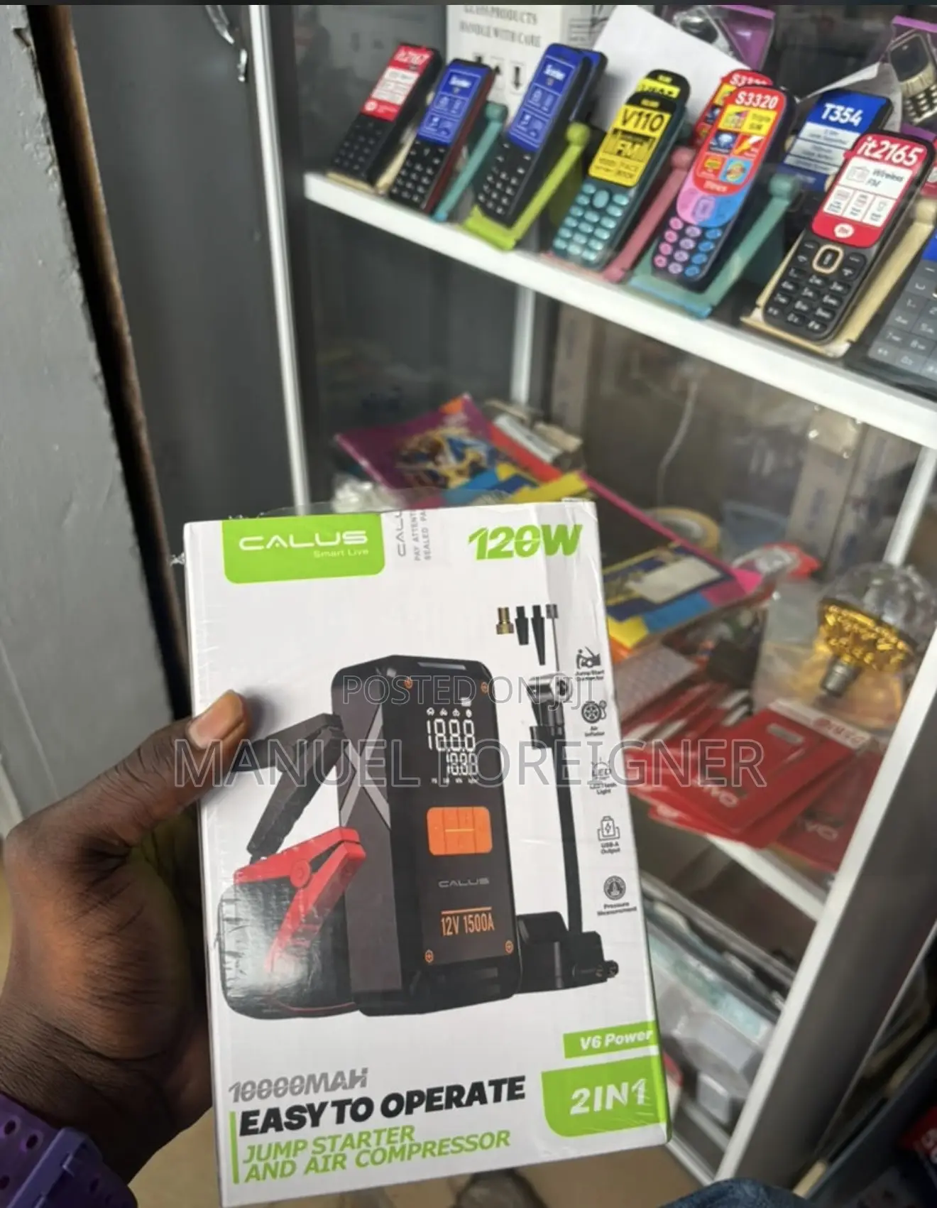 Jumper Starter and Air Compressor Power Bank