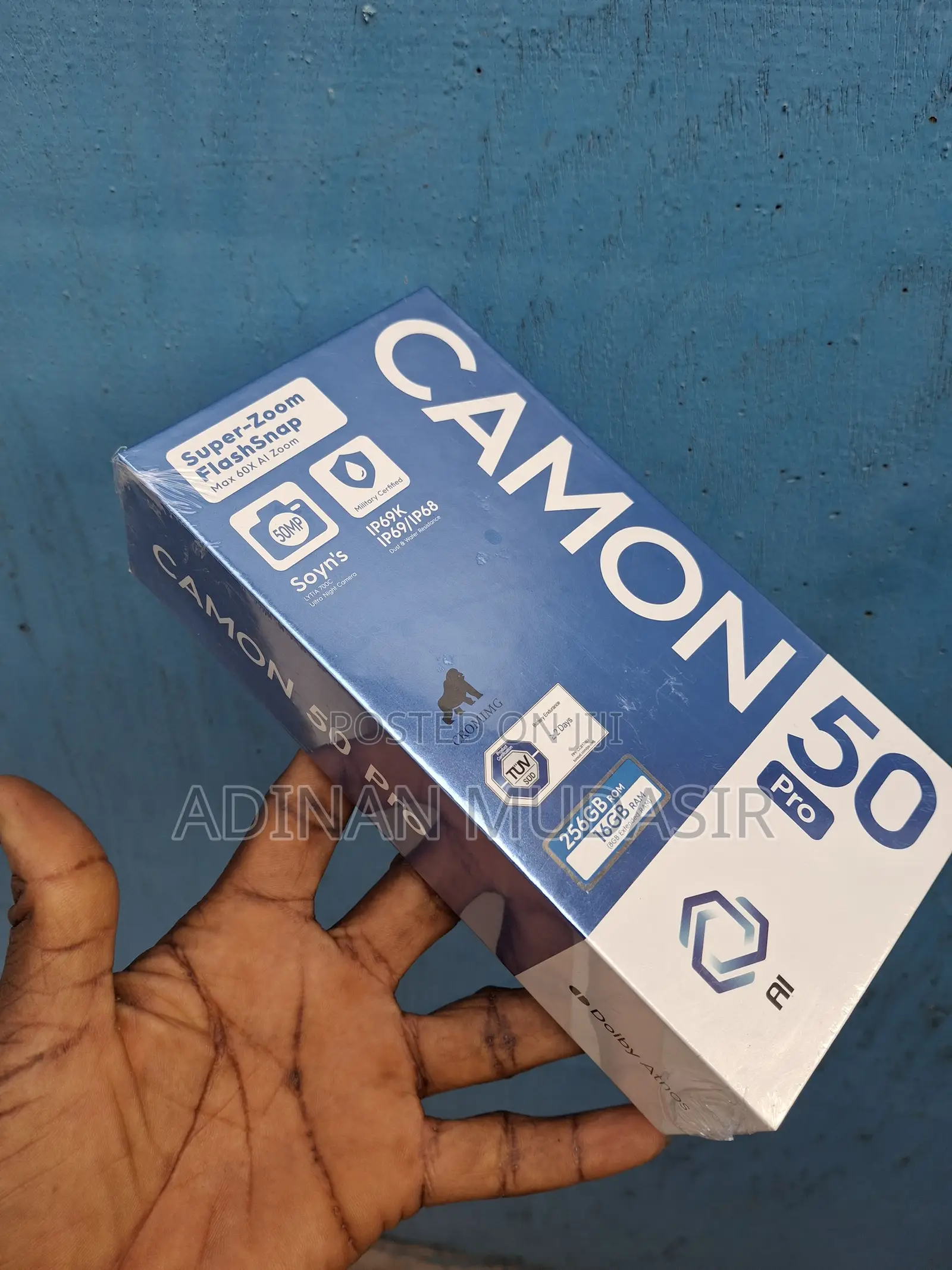 New Tecno Camon 50 Pro 256 GB Gray
