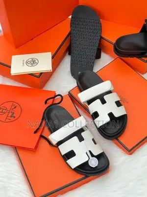 Hermes Chypre Calfskin Techno Sandals