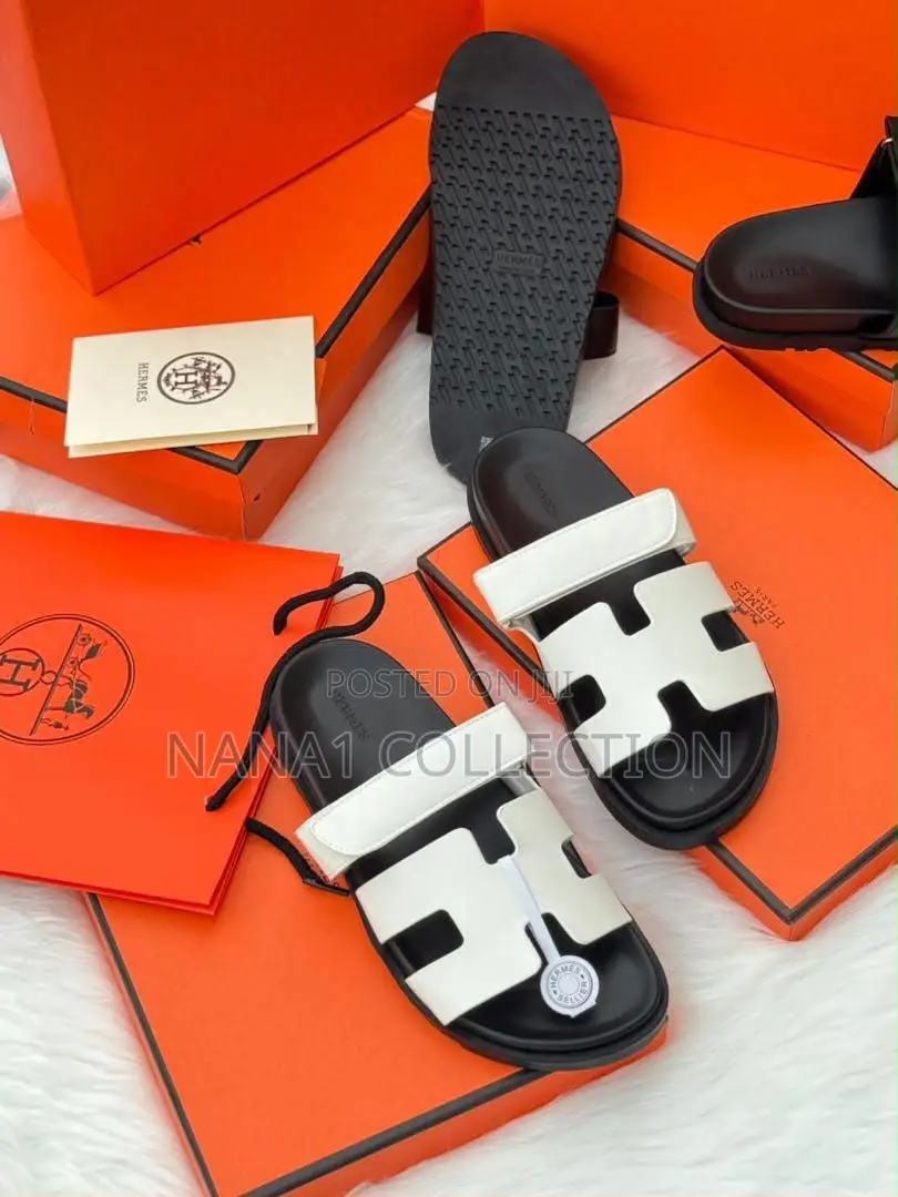 Hermes Chypre Calfskin Techno Sandals