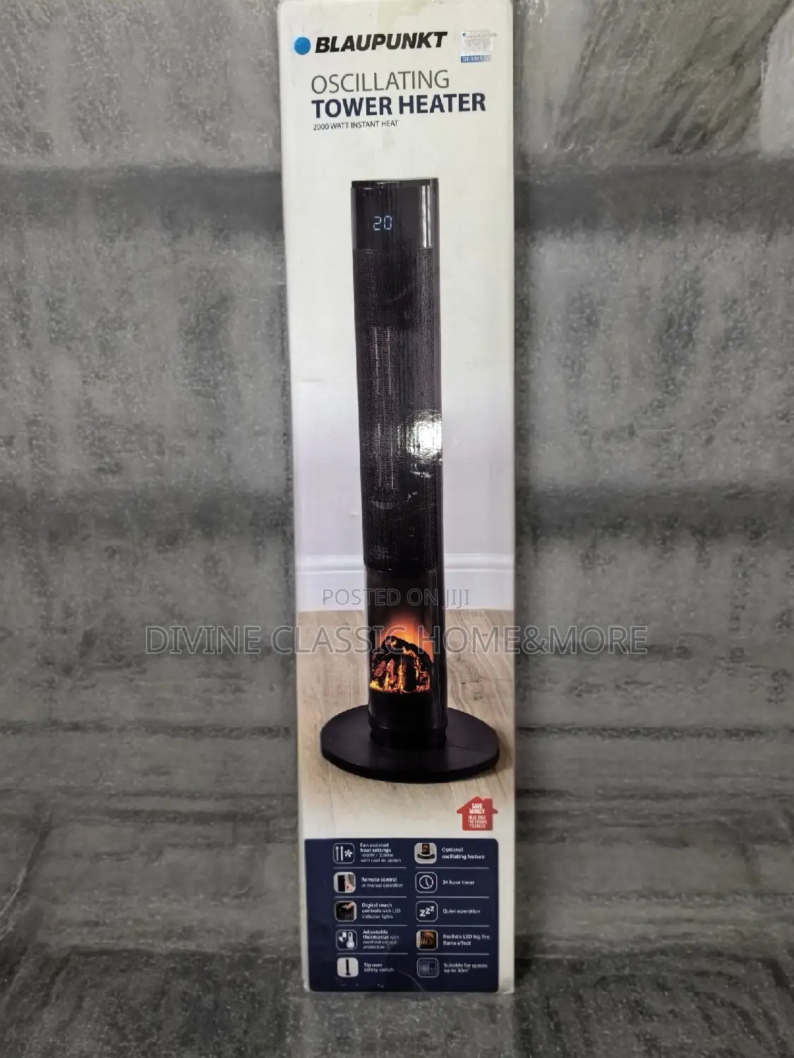 Blaupunkt Oscillating Tower Heater 2000W