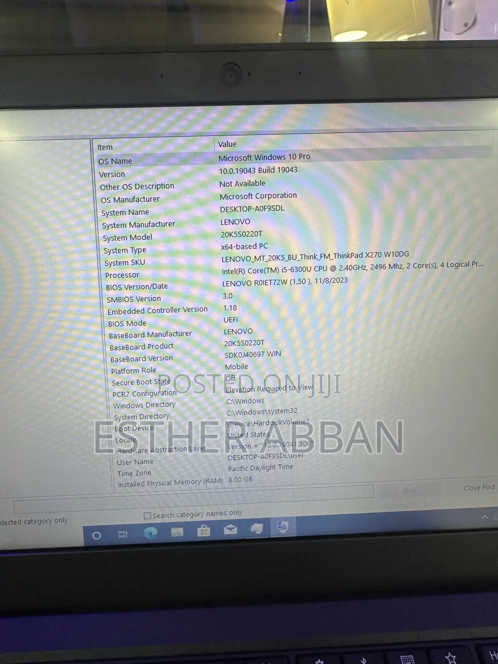 Laptop Lenovo ThinkPad X270 8GB Intel Core i5 SSD 256GB