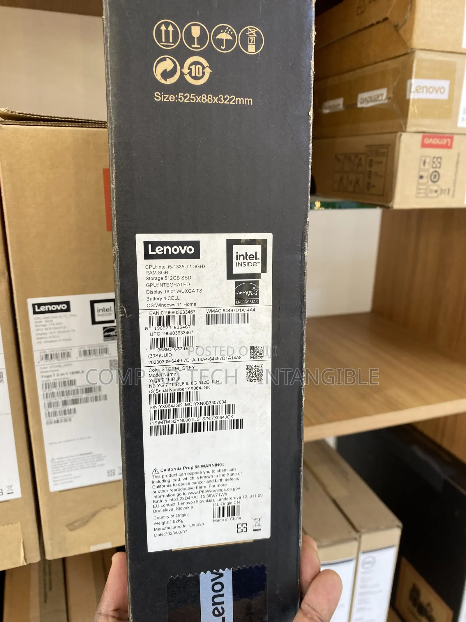 New Laptop Lenovo Yoga 7i 8GB Intel Core i5 SSD 512GB