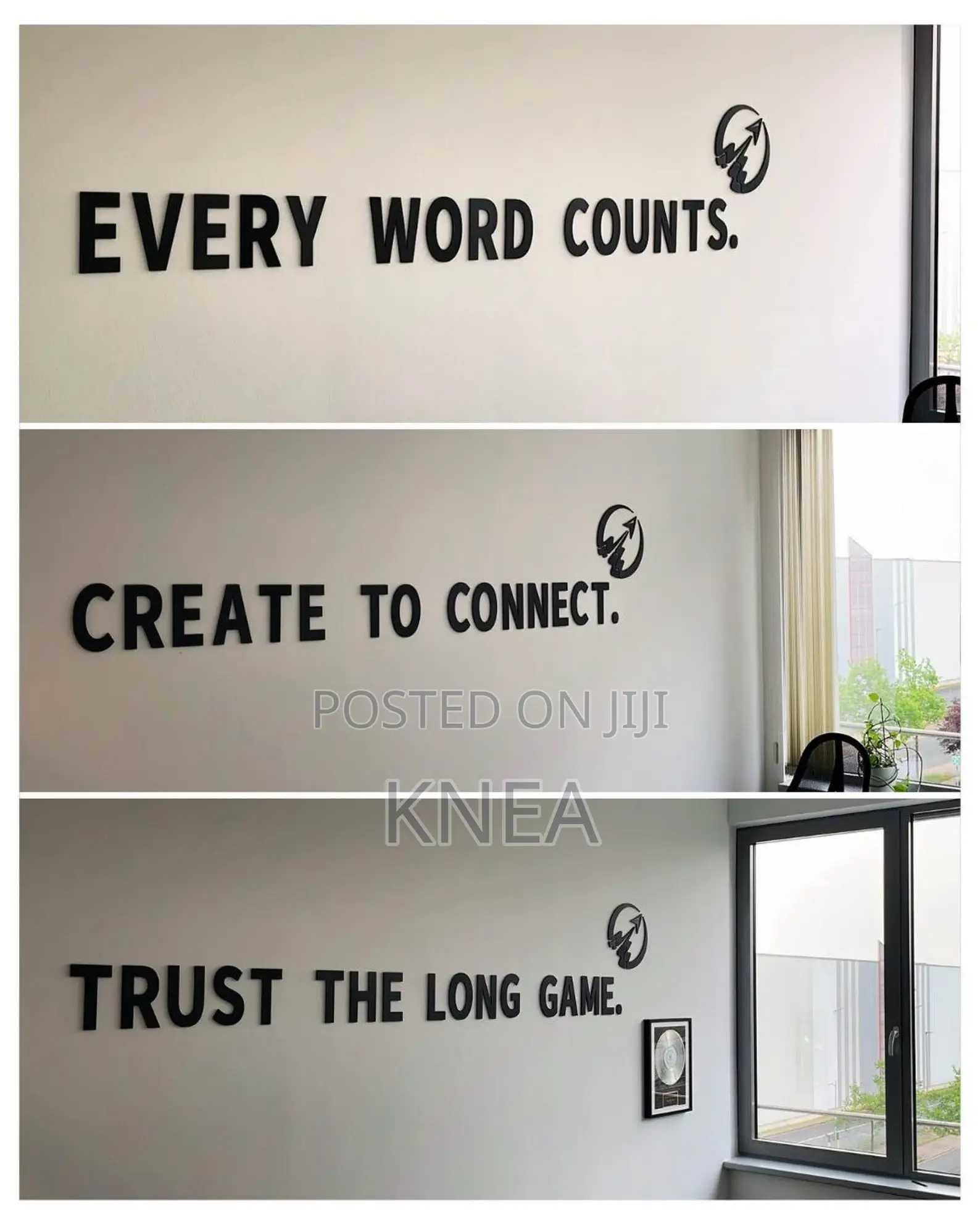 Custom 3D Letter Logo Lettering for Your Unique Wall Design Decor