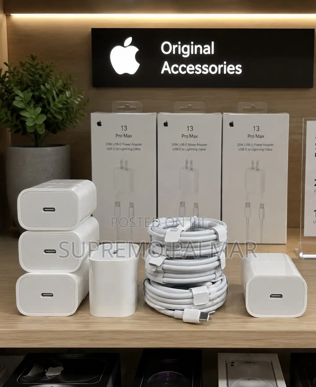 Original Apple 20W USB-C Fast Charger + Lightning Cable