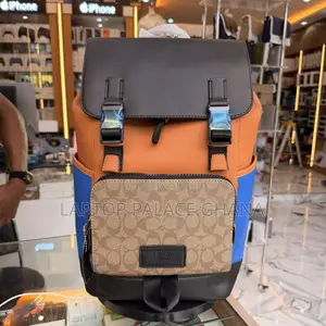 Coach League Flap Backpack Signature