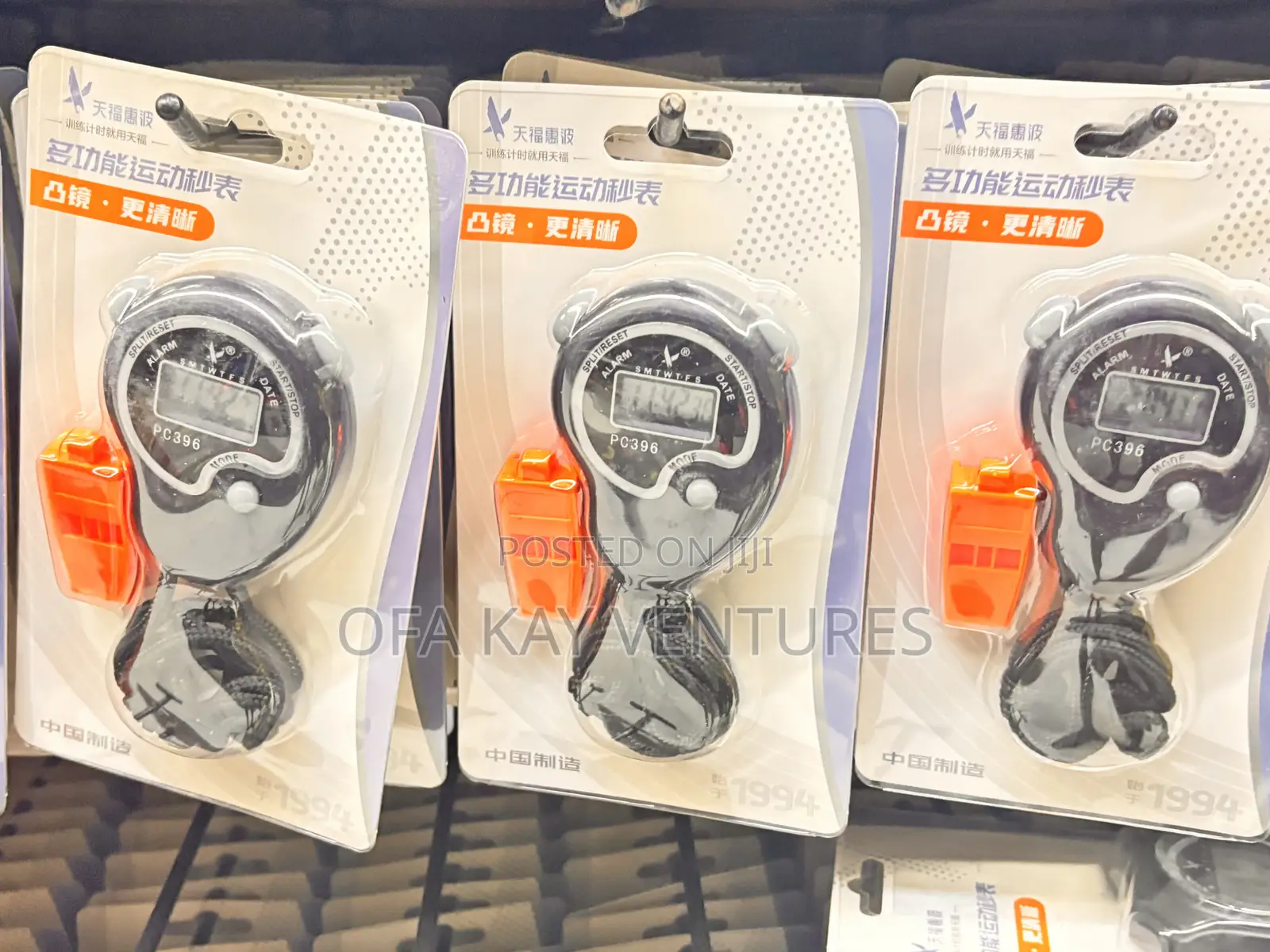 Digital Memory Stopwatch With Whistle