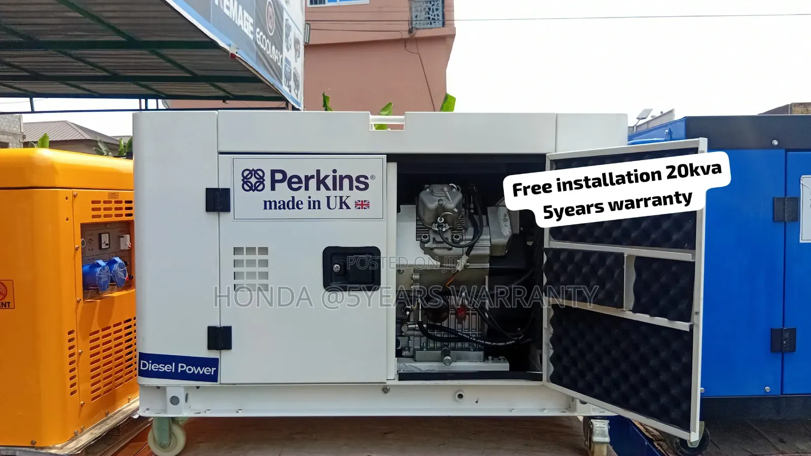 Perkins 20kVA Silent Generator – Free Installation Available 20kva
