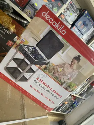 Decakila 4 Burner Gas Stove With Shelf
