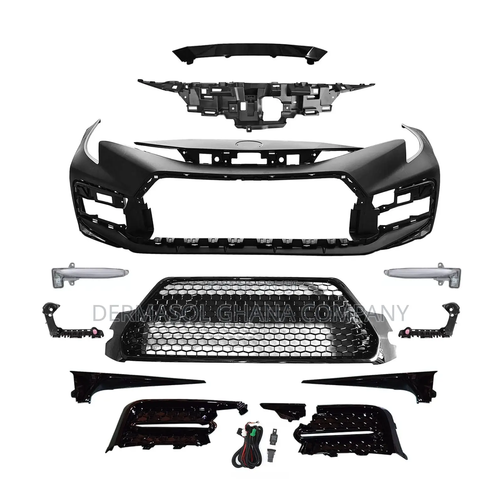 Front Bumper Kit 20,22,23,24-2025 Toyota Corolla Sedan SE XSE