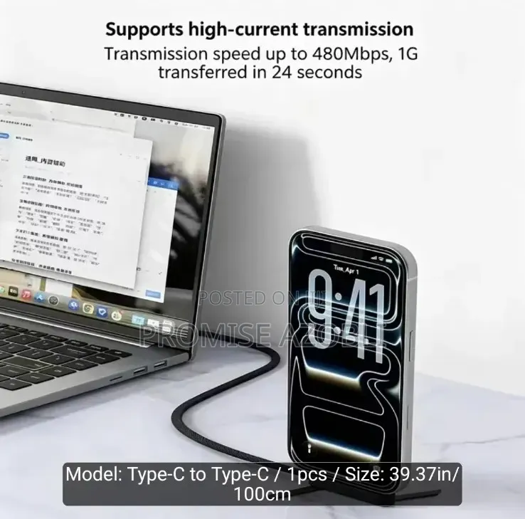 Type C Cable With Stand