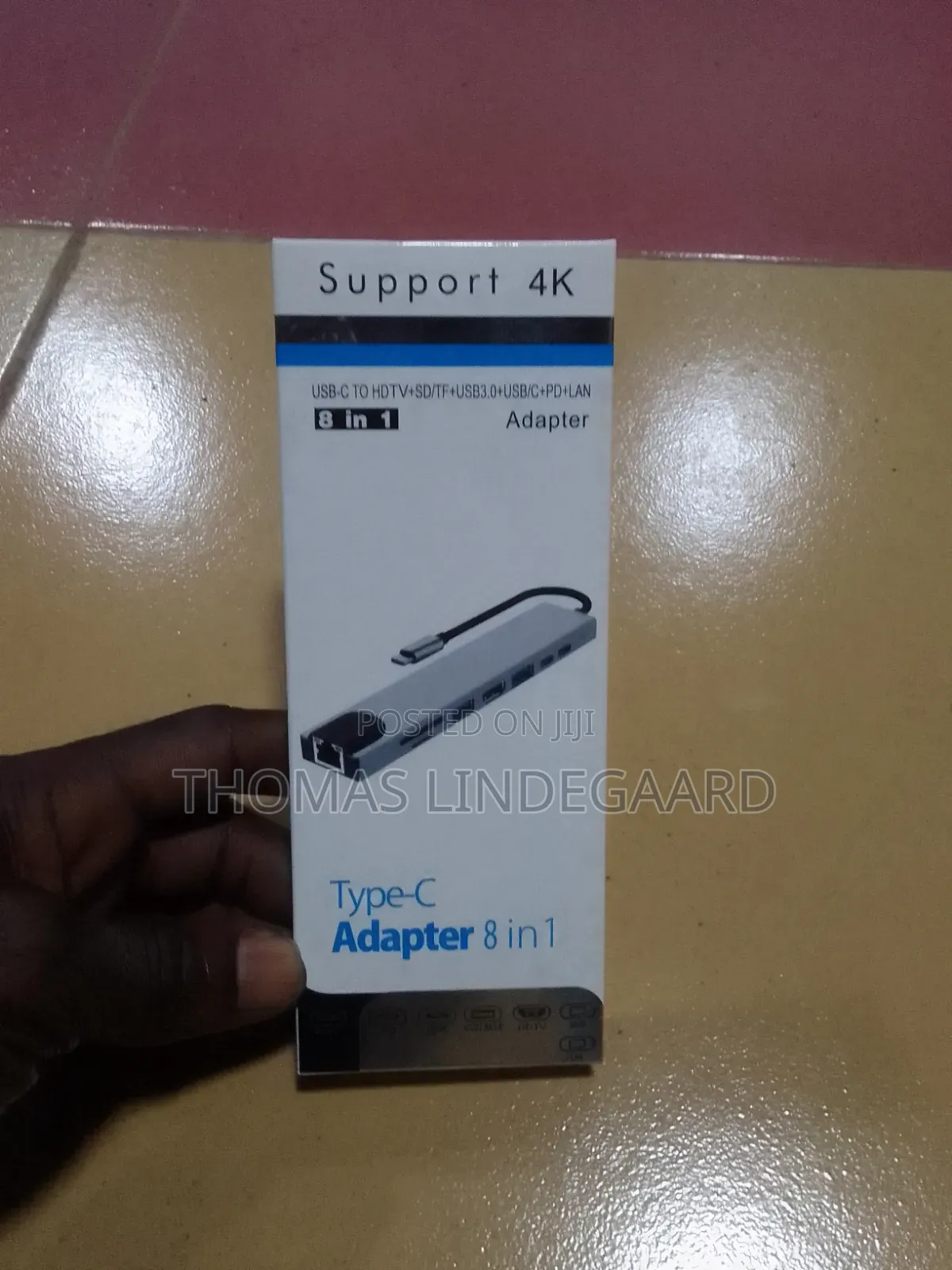 8-in-1 USB-C Type-C Hub Adapter With HDMI, LAN, USB 3.0