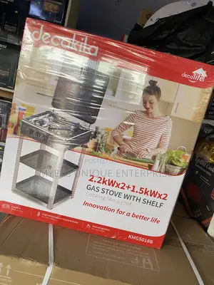 Standing Gas Stove With Storage Shelf