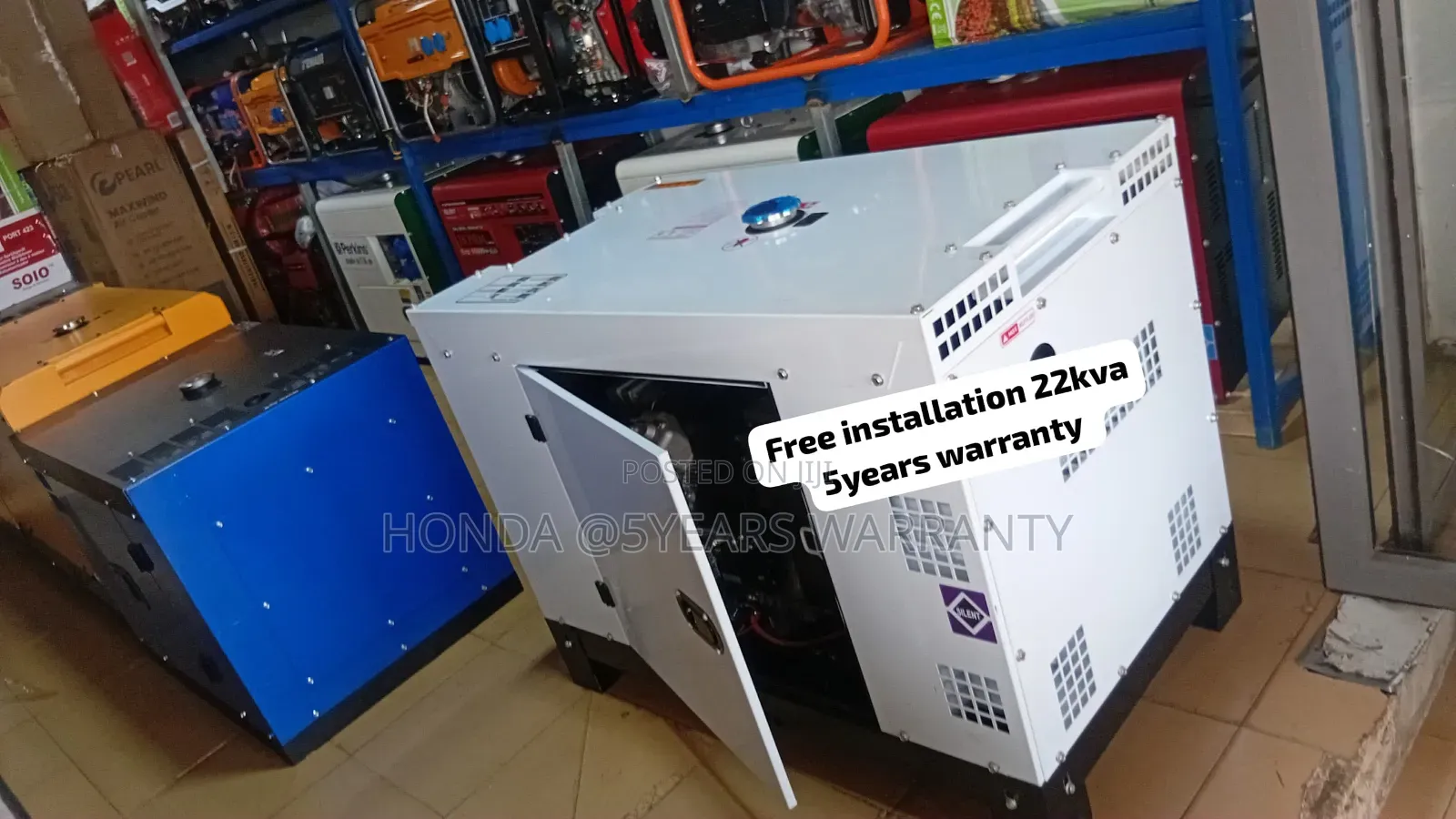 Heavy-Duty Perkins 22kVA Diesel Generator – 1-Phase Power 22kva