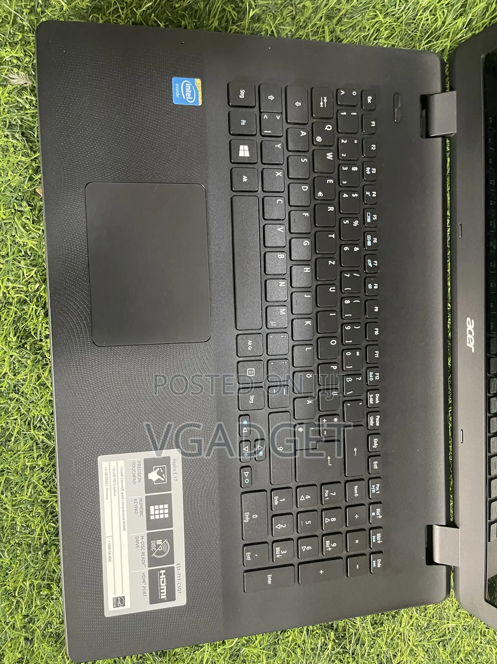 Laptop Acer Aspire 17 8GB Intel HDD 1T