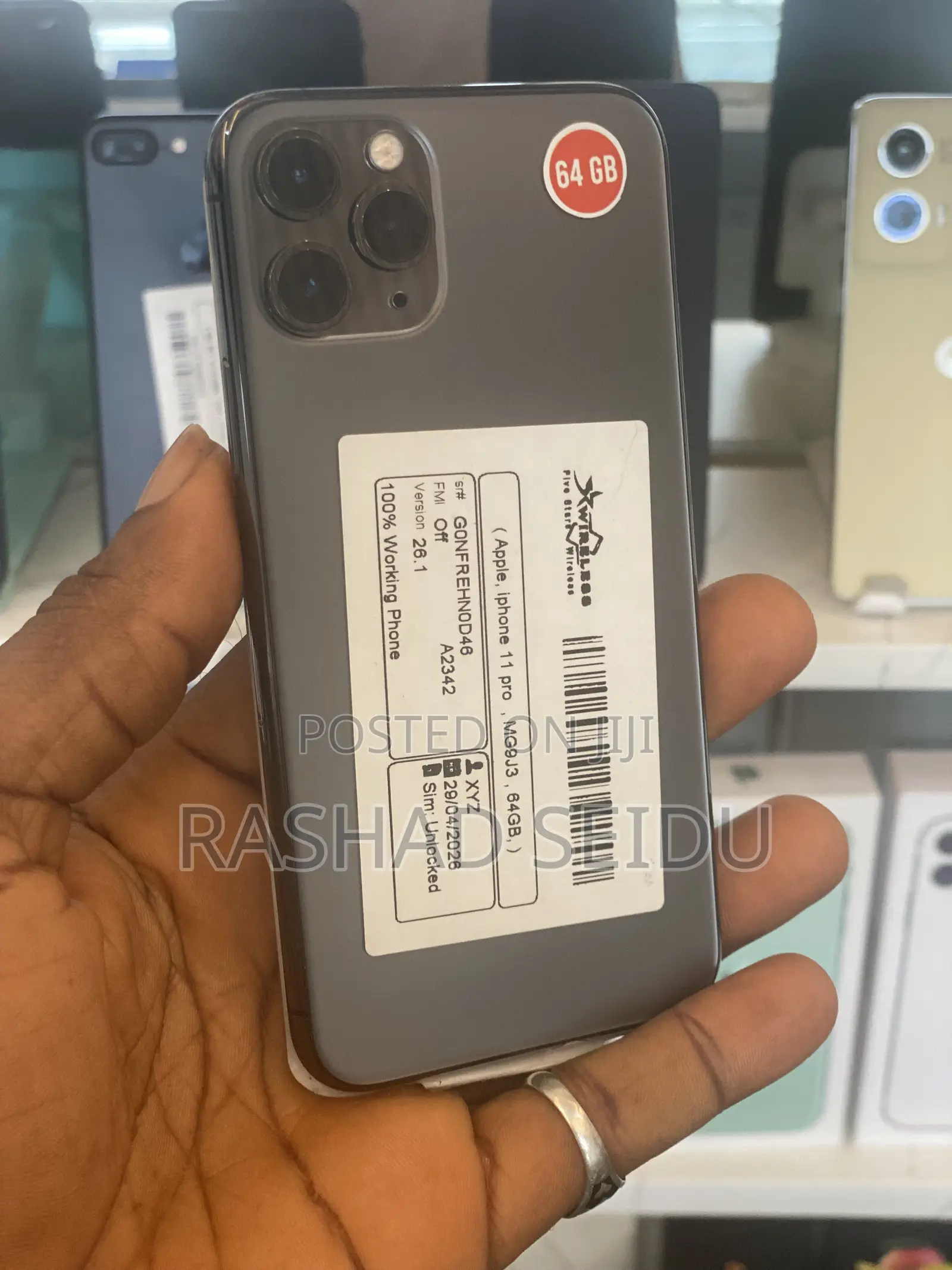 New Apple iPhone 11 Pro 64 GB Black