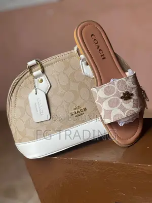 Coach Bag + Slippers _ Ladies Bag + Slippers