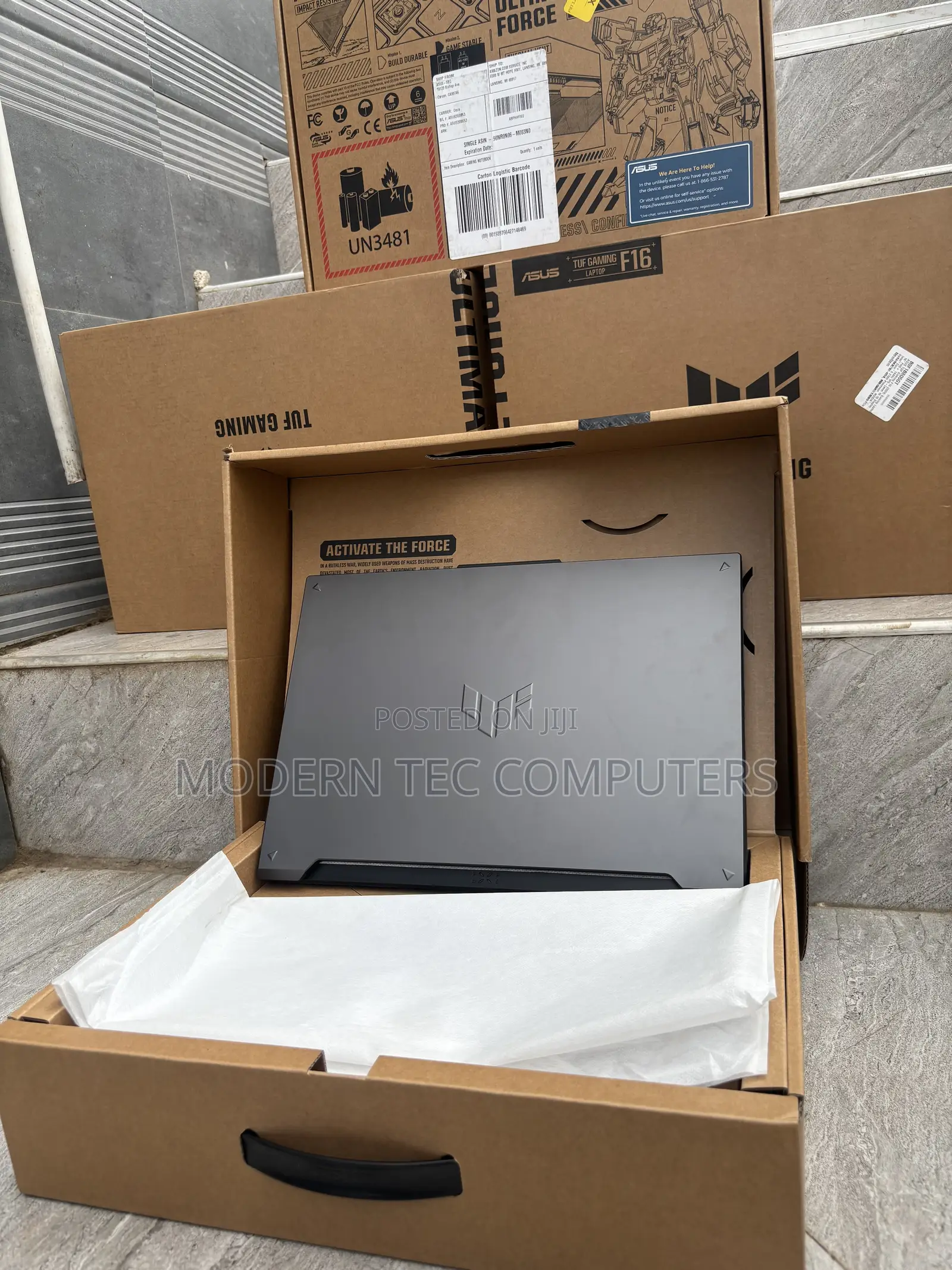 New Laptop Asus TUF Gaming F16 16GB Intel Core Ultra 5 SSD 512GB