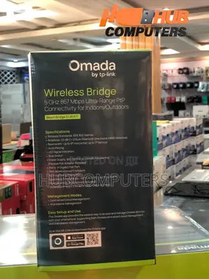 TP-Link Omada Ultra Long Range Wireless Beam Bridge 5 UR KIT
