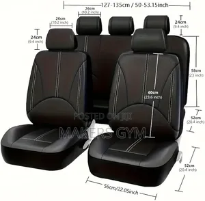 9PCS PU Leather Universal Car Seat
