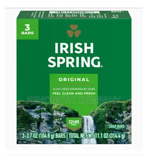 Irish Spring Bar Soap Original Clean, Smell Fresh for 12 Hours,