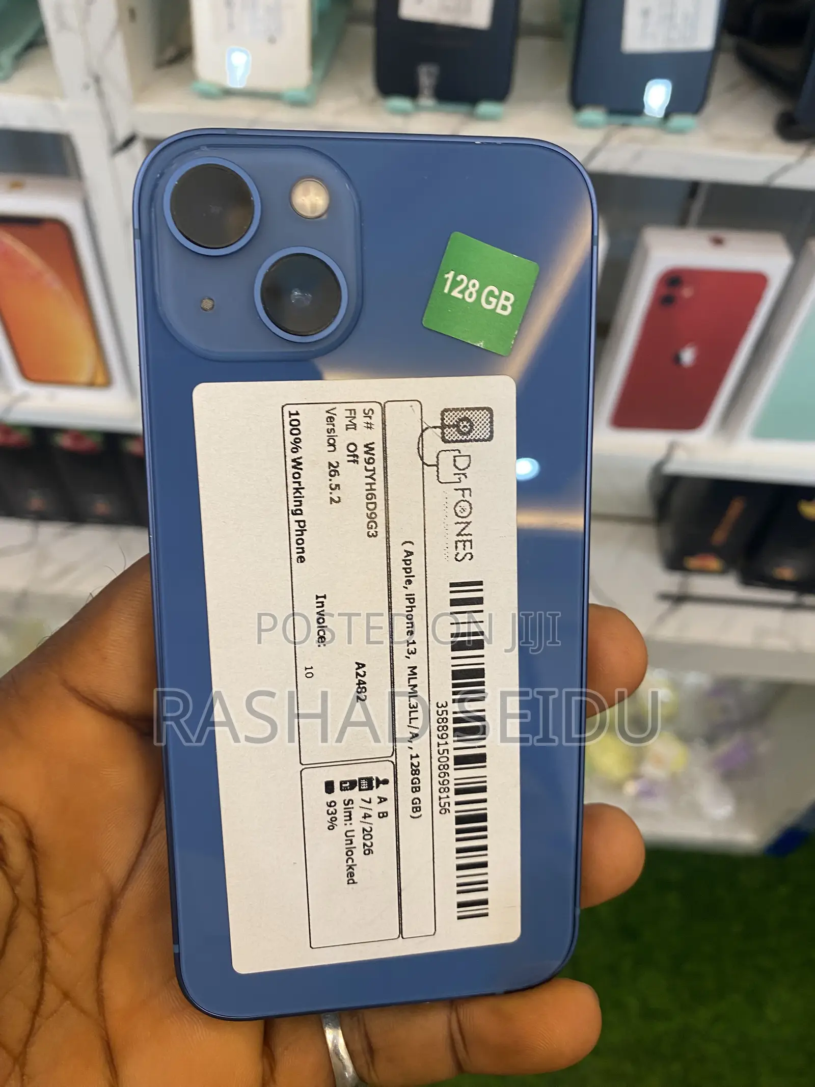 New Apple iPhone 13 128 GB Blue