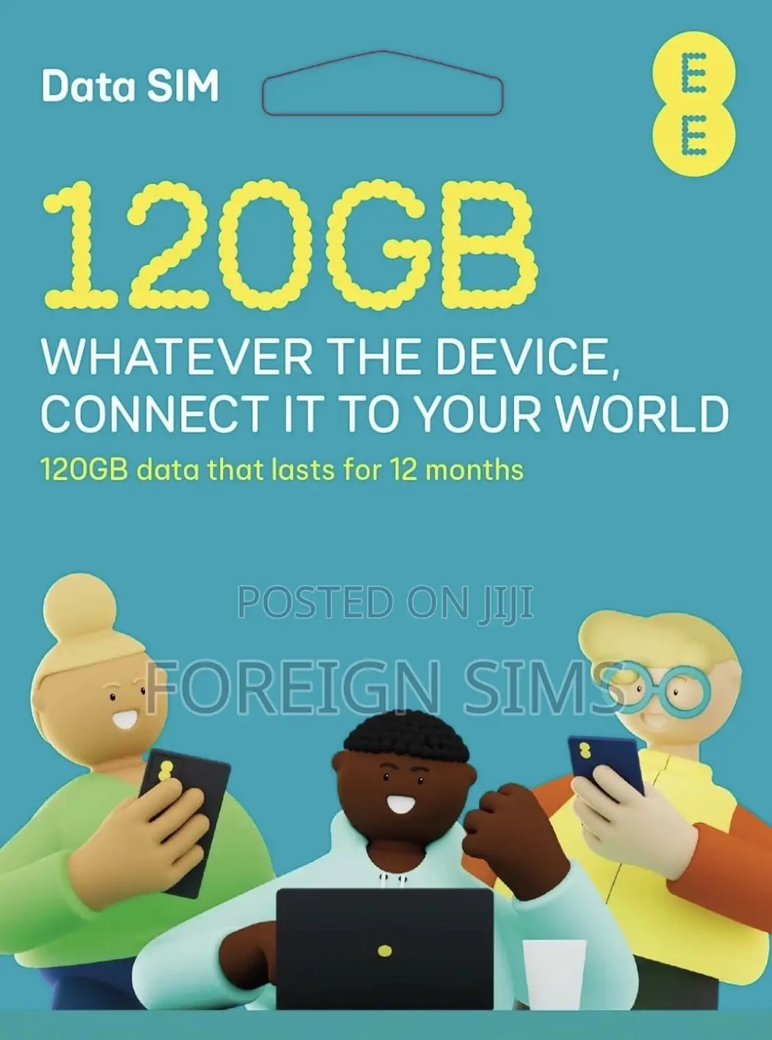 Uk Sim With £5 Credit, Which Can Make Call,Text and Use Data in Ghana