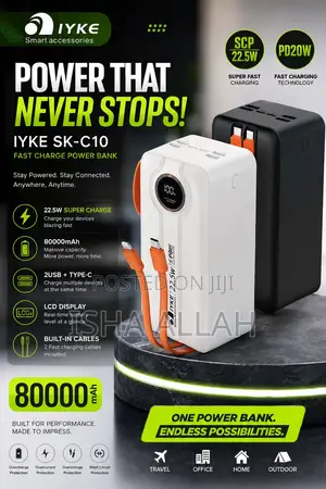 Powermax 80000mah Fast Charge Power Bank Ultra-Speed Charging Anywhere