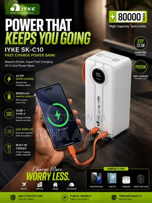 Powermax 80000mah Fast Charge Power Bank Ultra-Speed Charging Anywhere