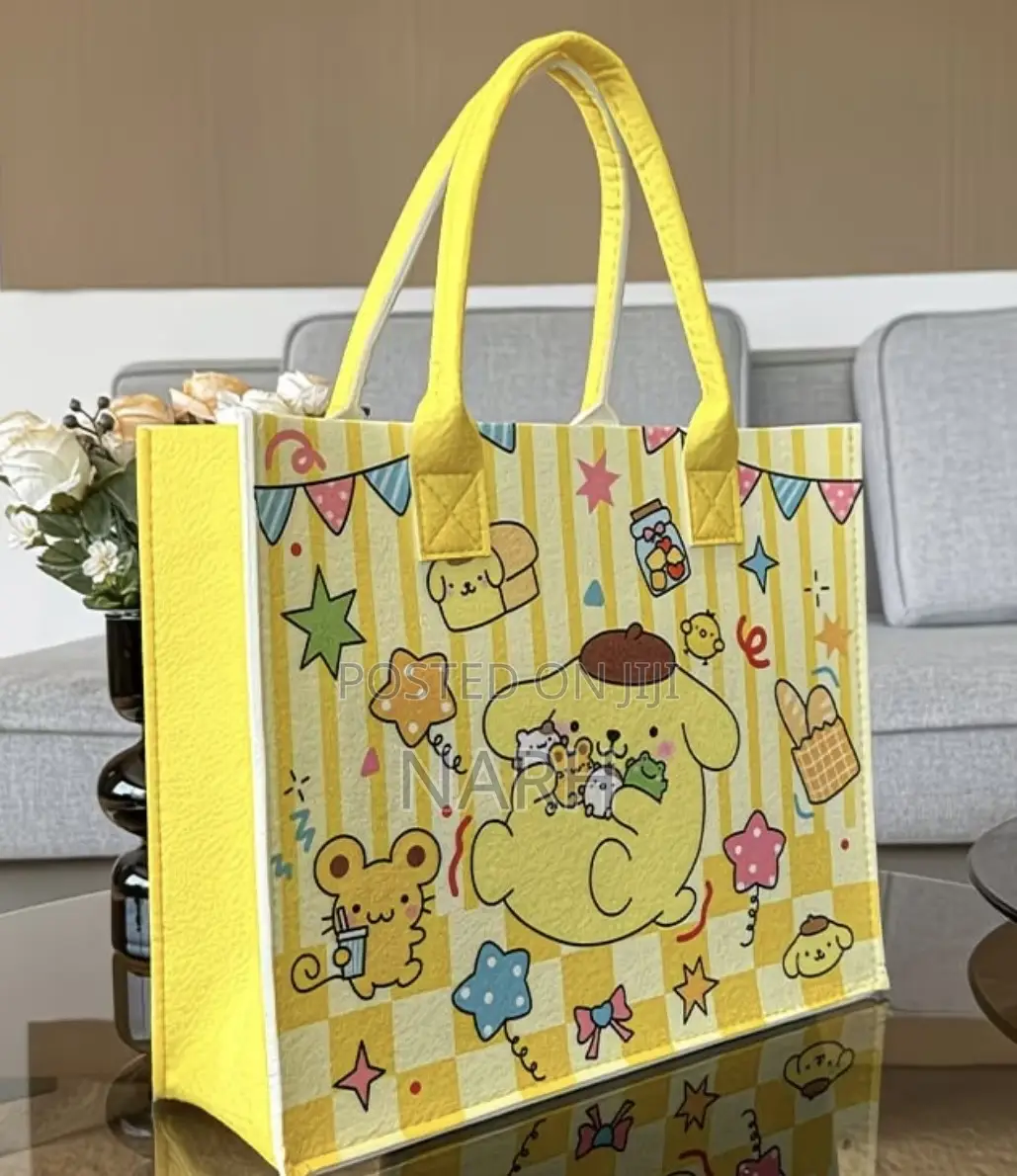 Floral and Multi Colored Felt Bags