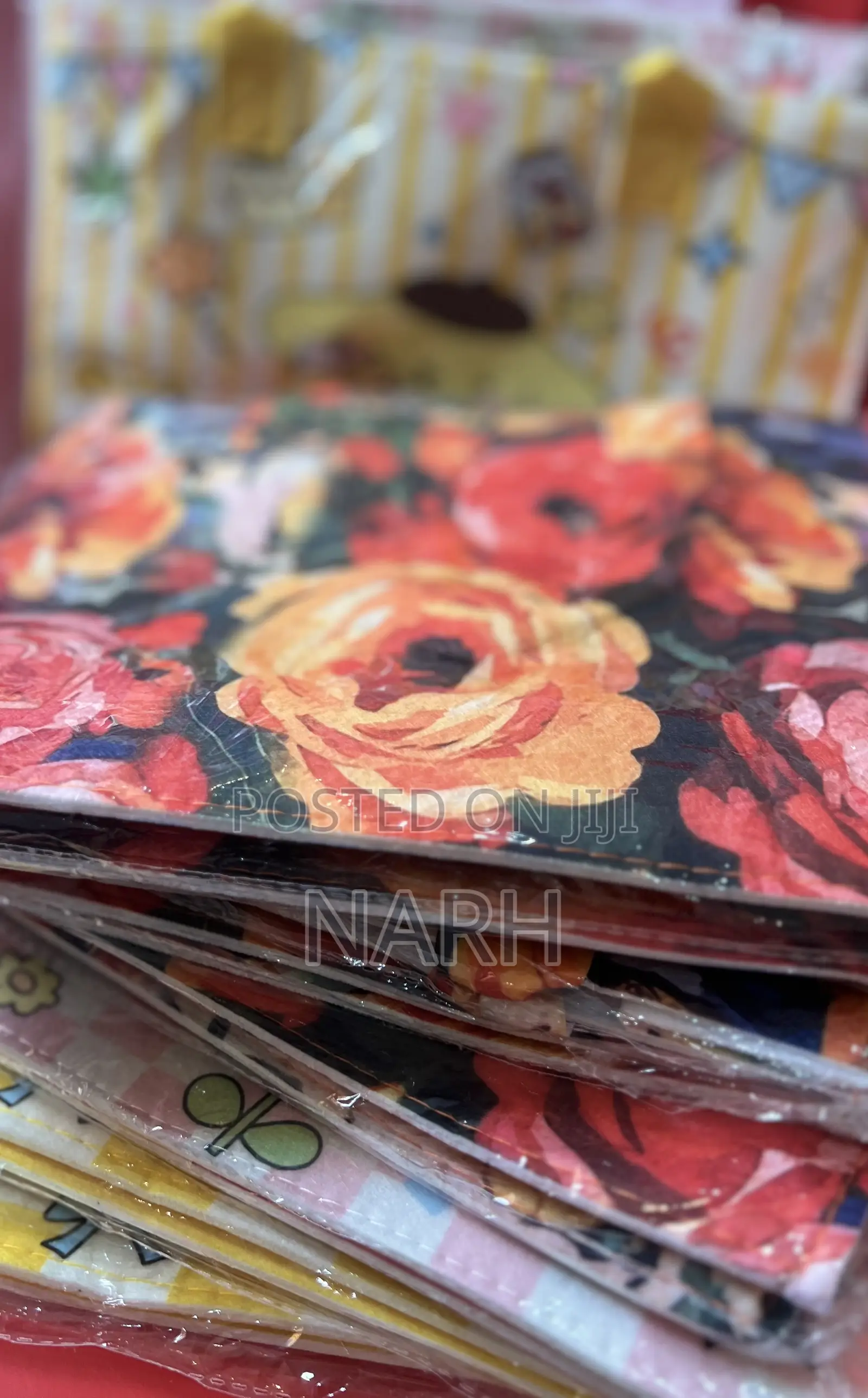 Floral and Multi Colored Felt Bags