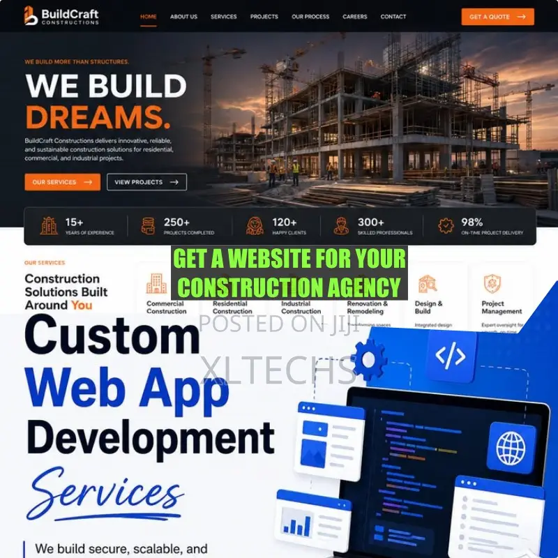 Construction Company Website Design Development