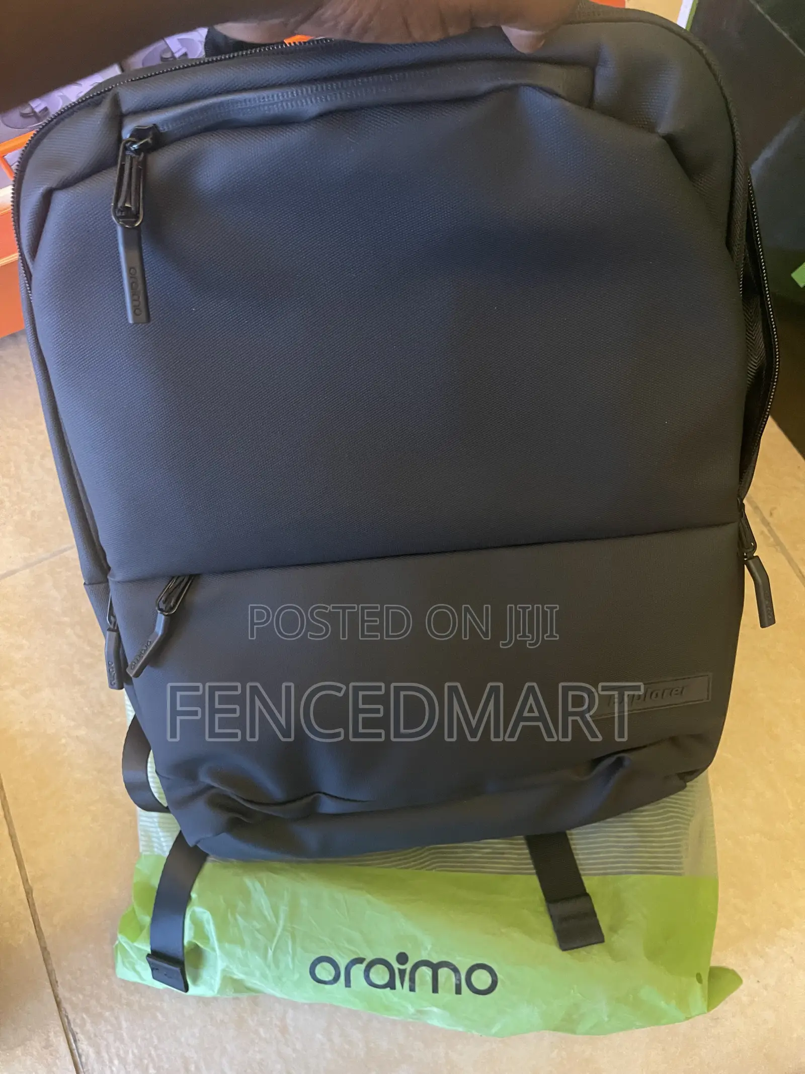 Oraimo DuraLite Backpack OHDB-003 Waterproof Laptop Backpack Black