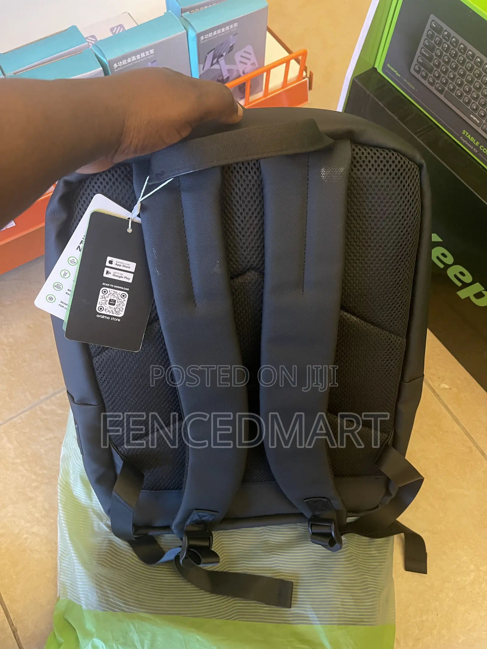Oraimo DuraLite Backpack OHDB-003 Waterproof Laptop Backpack Black