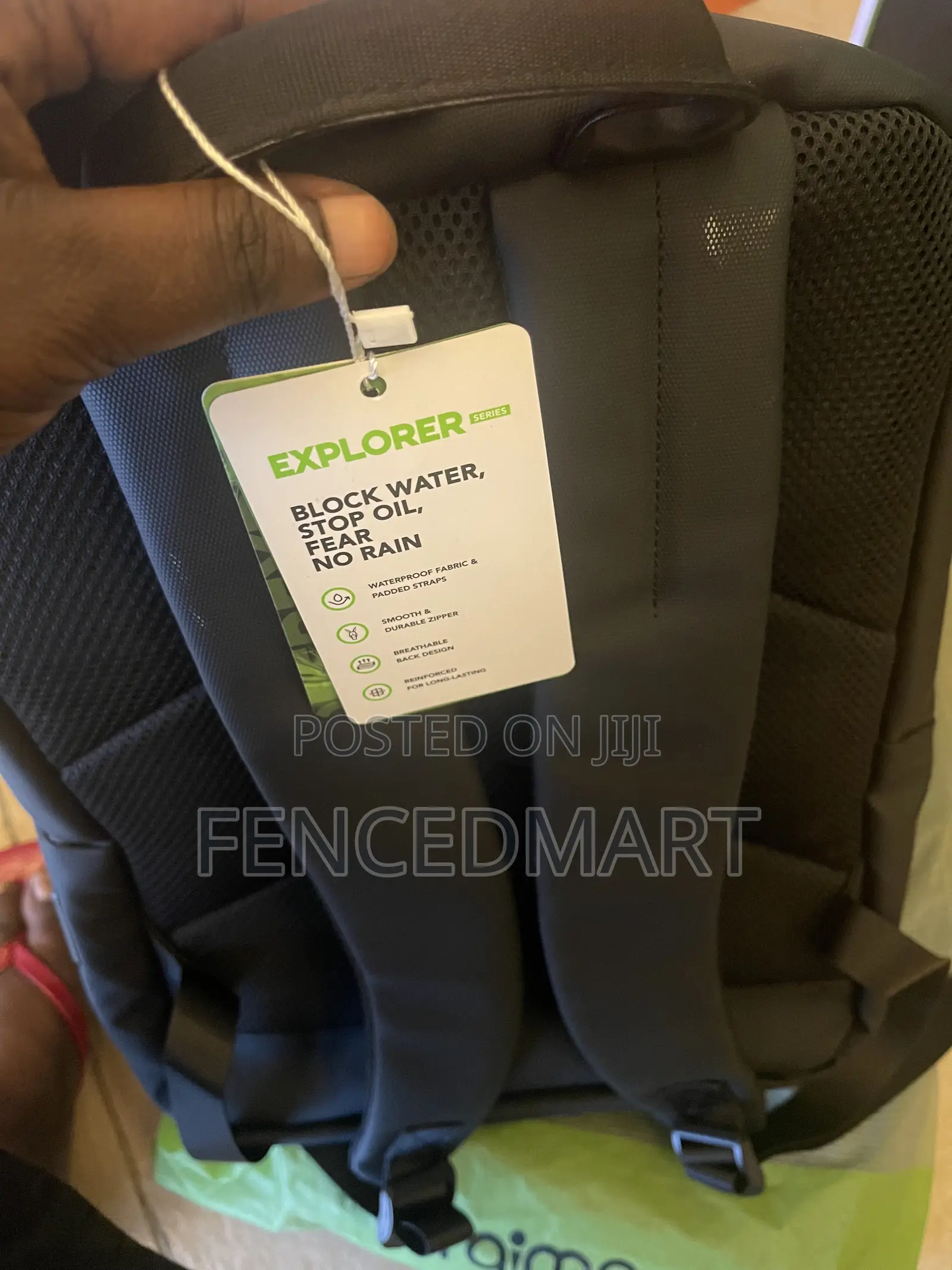 Oraimo DuraLite Backpack OHDB-003 Waterproof Laptop Backpack Black